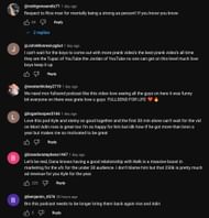 YouTube community discussing the recent podcast episode (Image via Full Send Podcast/YouTube)
